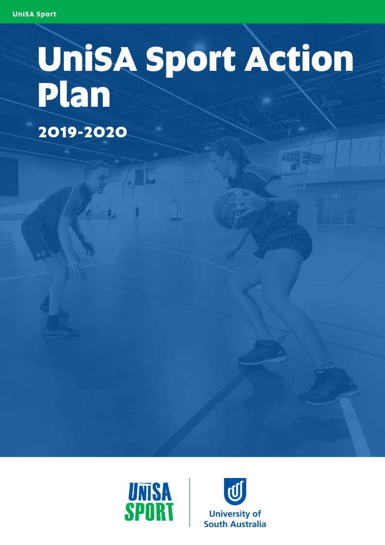 UniSA Sport Action Plan 2019-2020 Front Cover